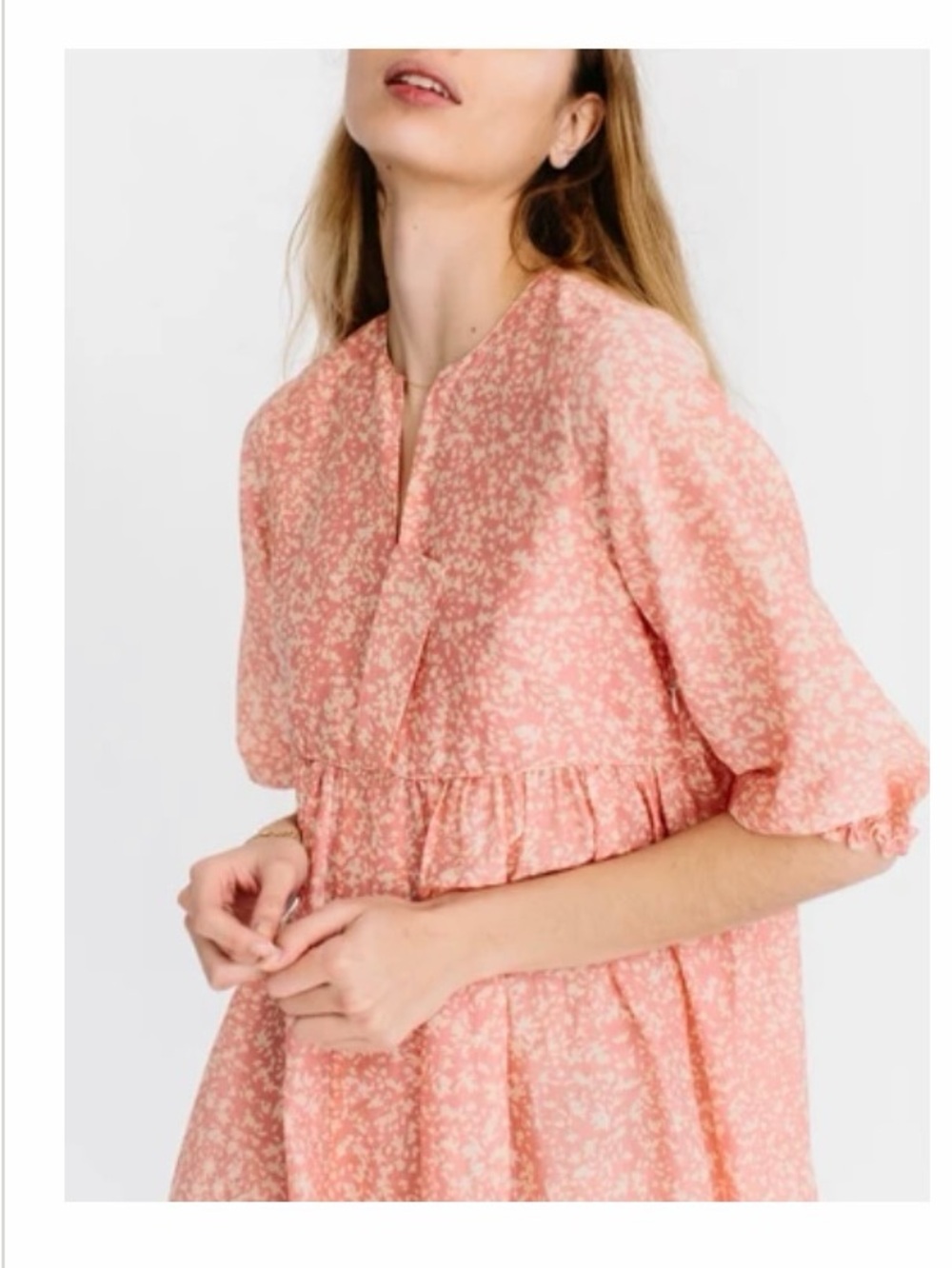 Mirth Anguilla in Pink Candy Floral Dress